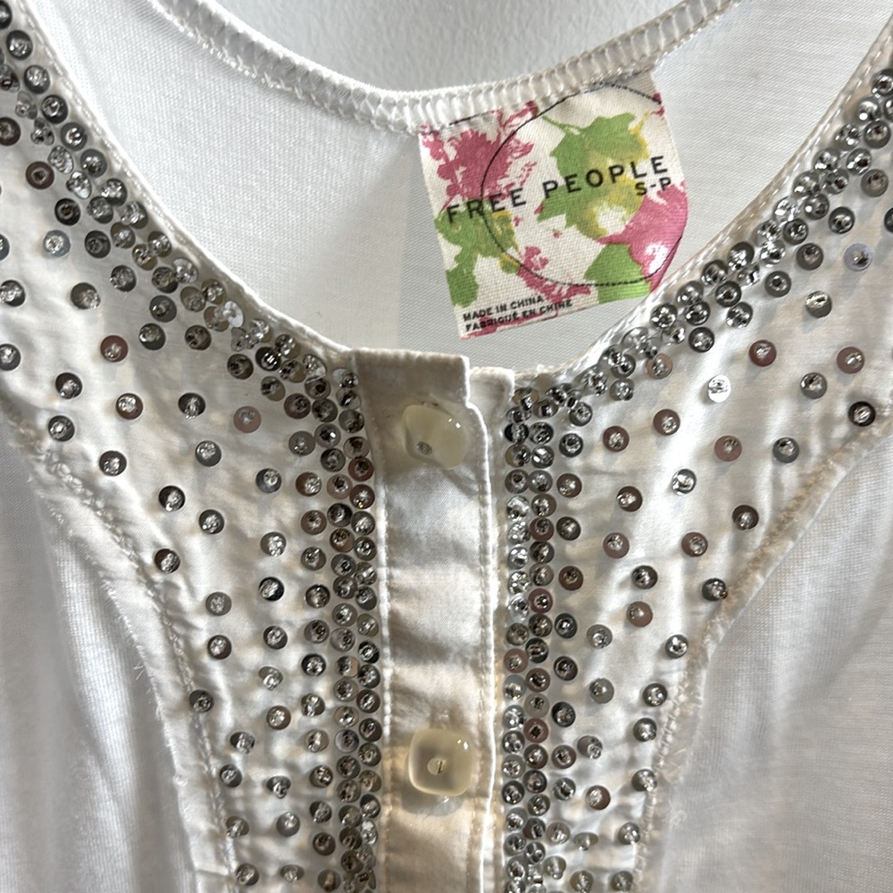 White Free People Embellished Sleeveless Swim Coverup
NWOT - Picture 2 of 5